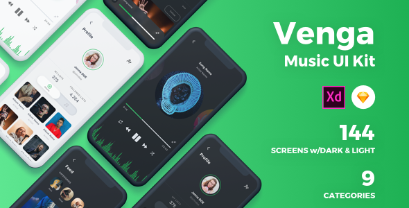 Venga - Music UI Kit