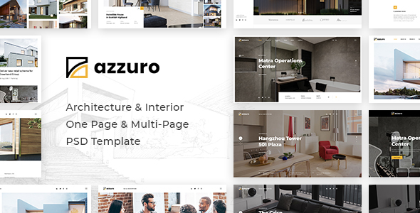 Azzuro | Architecture & Interior PSD Template