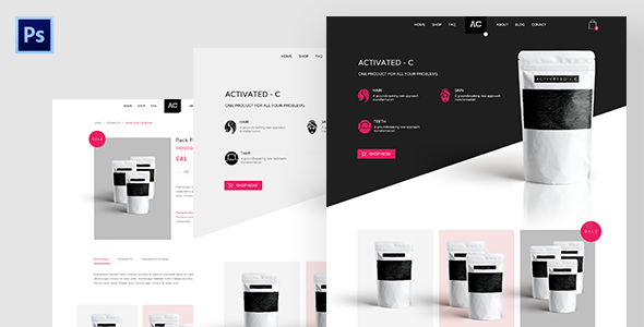 AC - Product Shop PSD Template