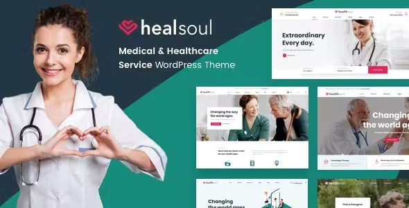 Product preview supplied for Healsoul - Medical Care, Home Healthcare Service WP Theme