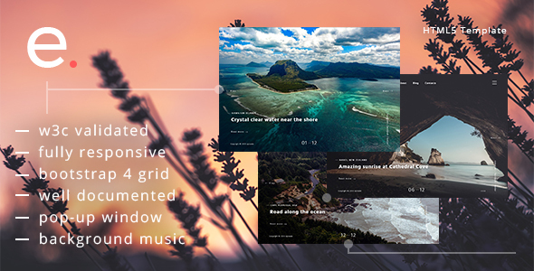 Product preview supplied for Episoda - Photography Portfolio & Blog HTML Template