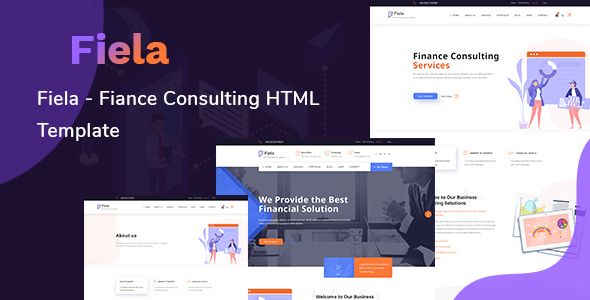 Fiela – Finance Consulting HTML Template product preview