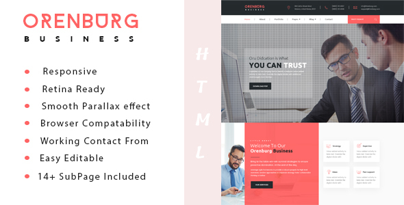 Orenburg - Business Consulting and Professional Services HTML Template