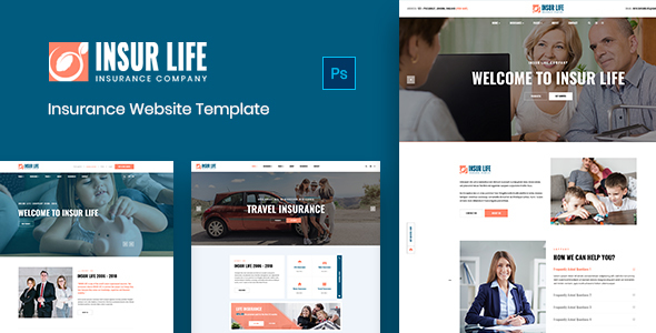 Insurlife - Insurance Agency PSD Template