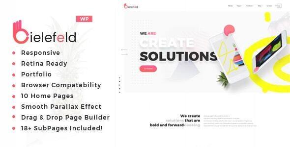 Preview image for Bielefeld - Multipurpose Creative Portfolio WordPress Theme