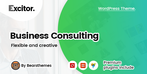 Excitor | Business Consulting WordPress Themes listing image