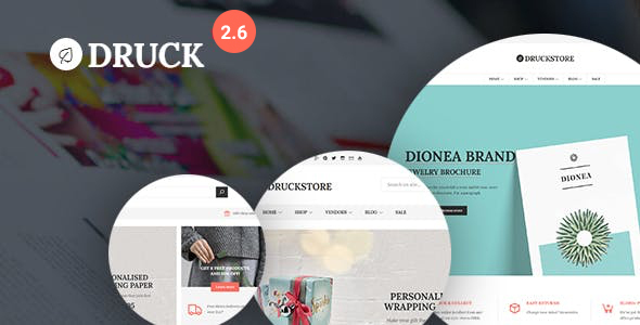 Product preview supplied for Druck - Print shop WooCommerce WordPress Theme