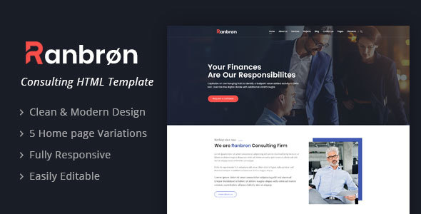 Ranbron - A Perfect Business Consulting HTML Template