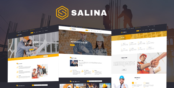 Product preview supplied for Building Construction Template using Bootstrap - Salina