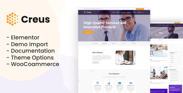 Preview image for Creus - Business & Consulting WordPress Theme