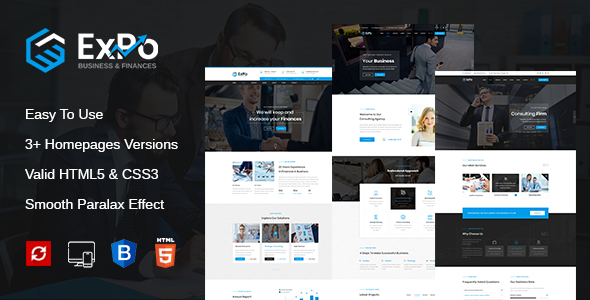Expo - Finance, Business & Consulting HTML Template