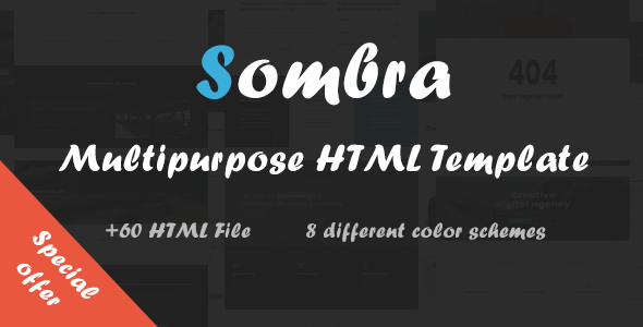 Sombra - Multipurpose HTML Template