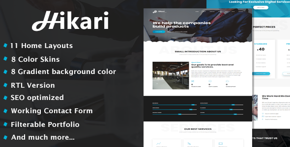 Hikari - One Page Parallax