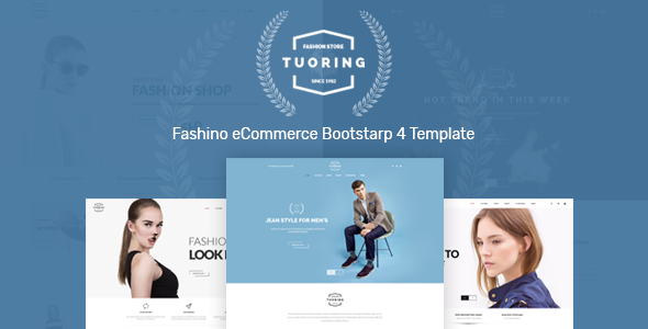 Product preview supplied for Fashion Clothing Website Template based on Bootstrap - Tuoring
