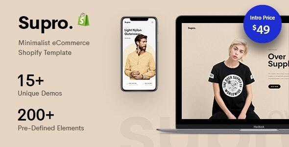 Supro -  Minimalist Responsive Shopify Theme