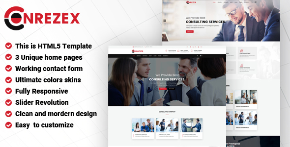 Conrezex - Business Consulting HTML Template