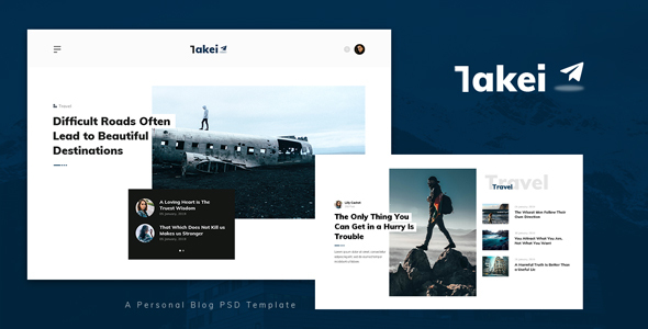Takei - Personal Blog PSD Template