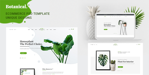 Botanical - PSD Ecommerce Template