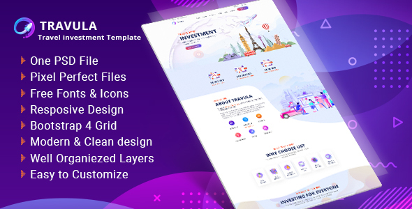 Travula - Travel Investment Templates