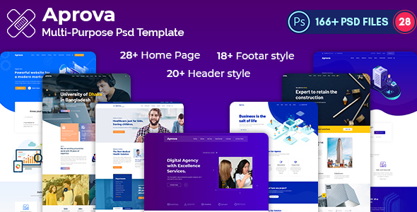 Aprova -Multi-Purpose-Creative PSD Template