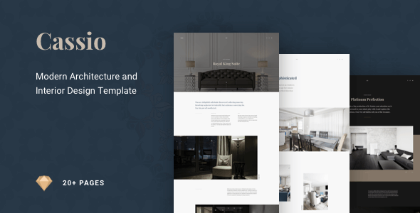 Cassio – Architect Creative Portfolio Sketch Template