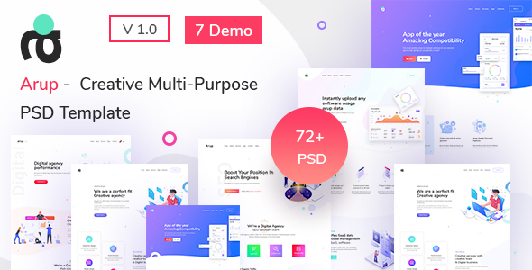 Arup - Creative Multipurpose PSD Template