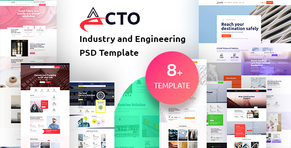 Acto - Industry and Engineering PSD Template