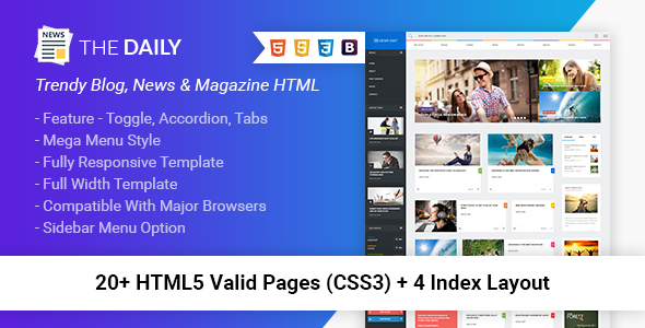 The Daily - News HTML Template