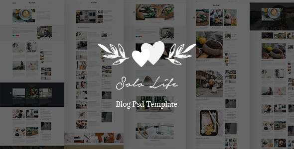 Solo Life - Blog PSD Template
