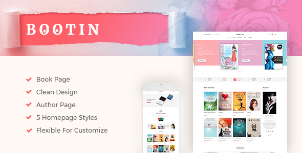 Bootin - Book Store WooCommerce WordPress Theme with AI