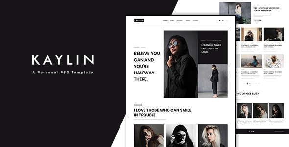 Kaylin - Personal Blog PSD Template