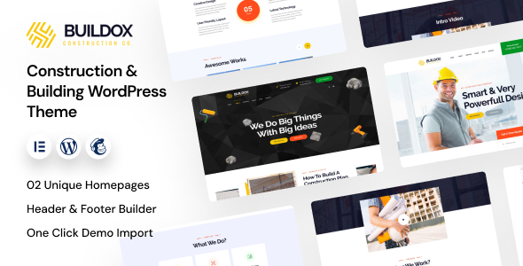 Preview image for Buildox - Construction and Building WordPress Theme