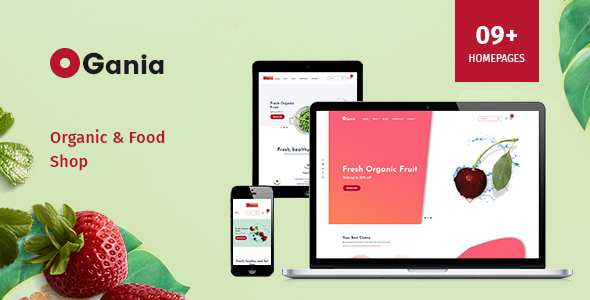 Ogania - Organic & Food WooCommerce WordPress Theme with AI