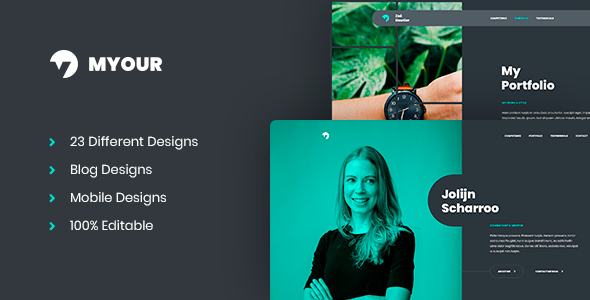 Myour - Personal CV/Resume PSD Template