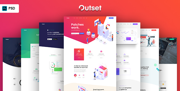 The Outset - MultiPurpose PSD Template for Saas & Startup