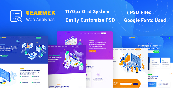 Searmek - SEO and Marketing PSD Template