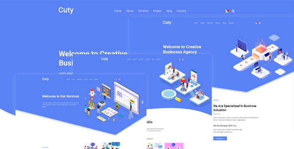 Cuty – Creative Multipurpose PSD Template