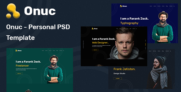 Onuc - Personal PSD Template