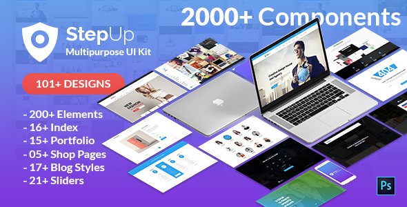 StepUp Multipurpose All in One PSD Template