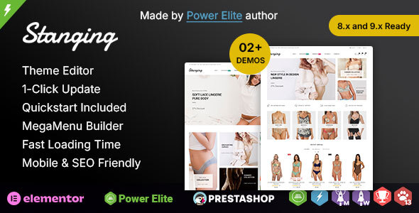 Stanging - Lingerie Shop Elementor Prestashop Responsive Theme