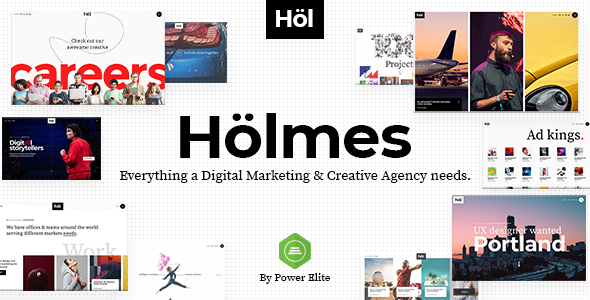 Holmes - Digital Agency WordPress Theme