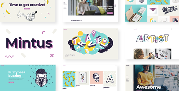 Mintus - Illustration Portfolio WordPress Theme