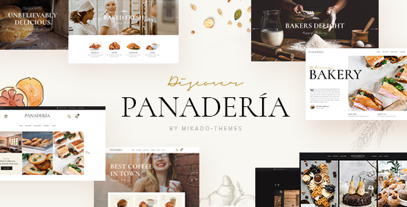 Panadería - Bakery and Pastry Shop WordPress Theme
