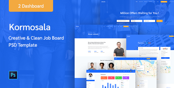 Kormosala - Job Board PSD Template