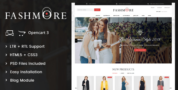 FashMore - Unique Fashion OpenCart Responsive Theme