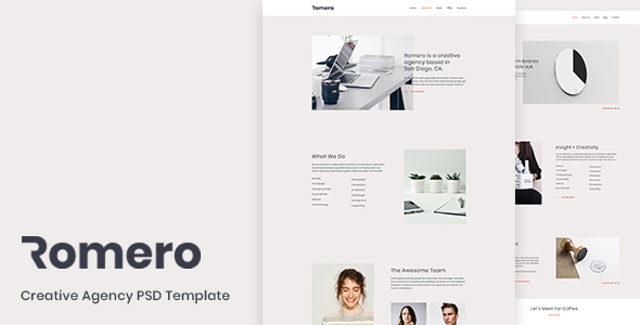 Romero - Creative Agency PSD Template