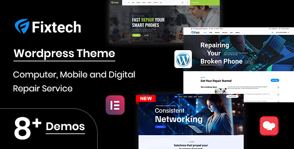 Fixtech - Computer & Mobile Repair Services WordPress Theme listing image