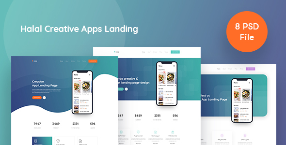 Halal -  Creative Apps Landing