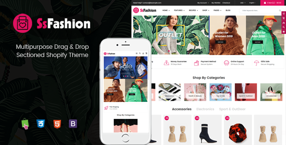 Fashion - Multipurpose Drag & Drop Shopify Theme