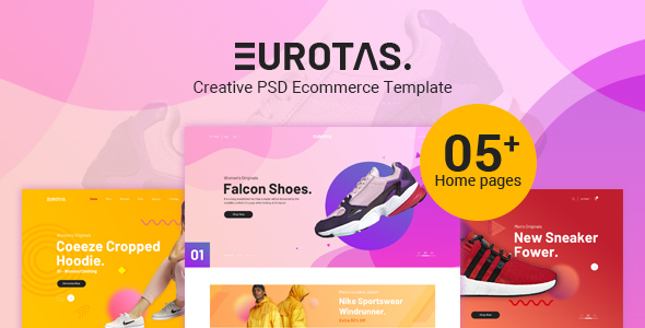 Eurotas - Ecommerce PSD Template